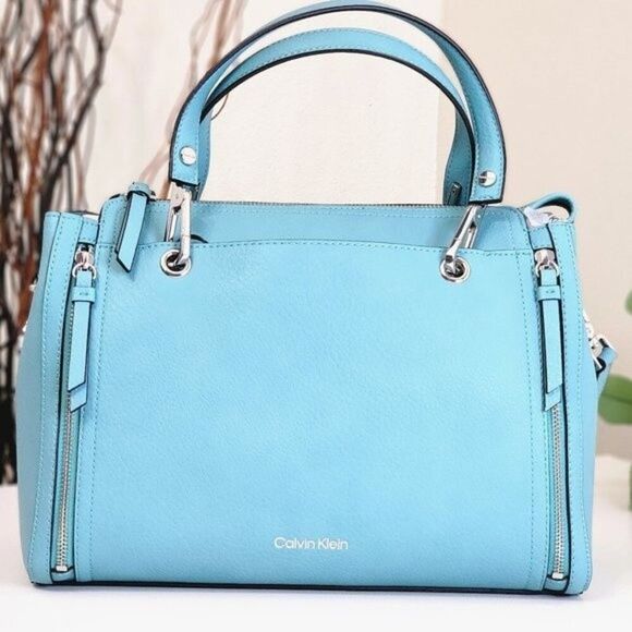 NEW! Women's Calvin Klein Reyna Satchel Crossbody Hand Bag - Picture 3 of 15